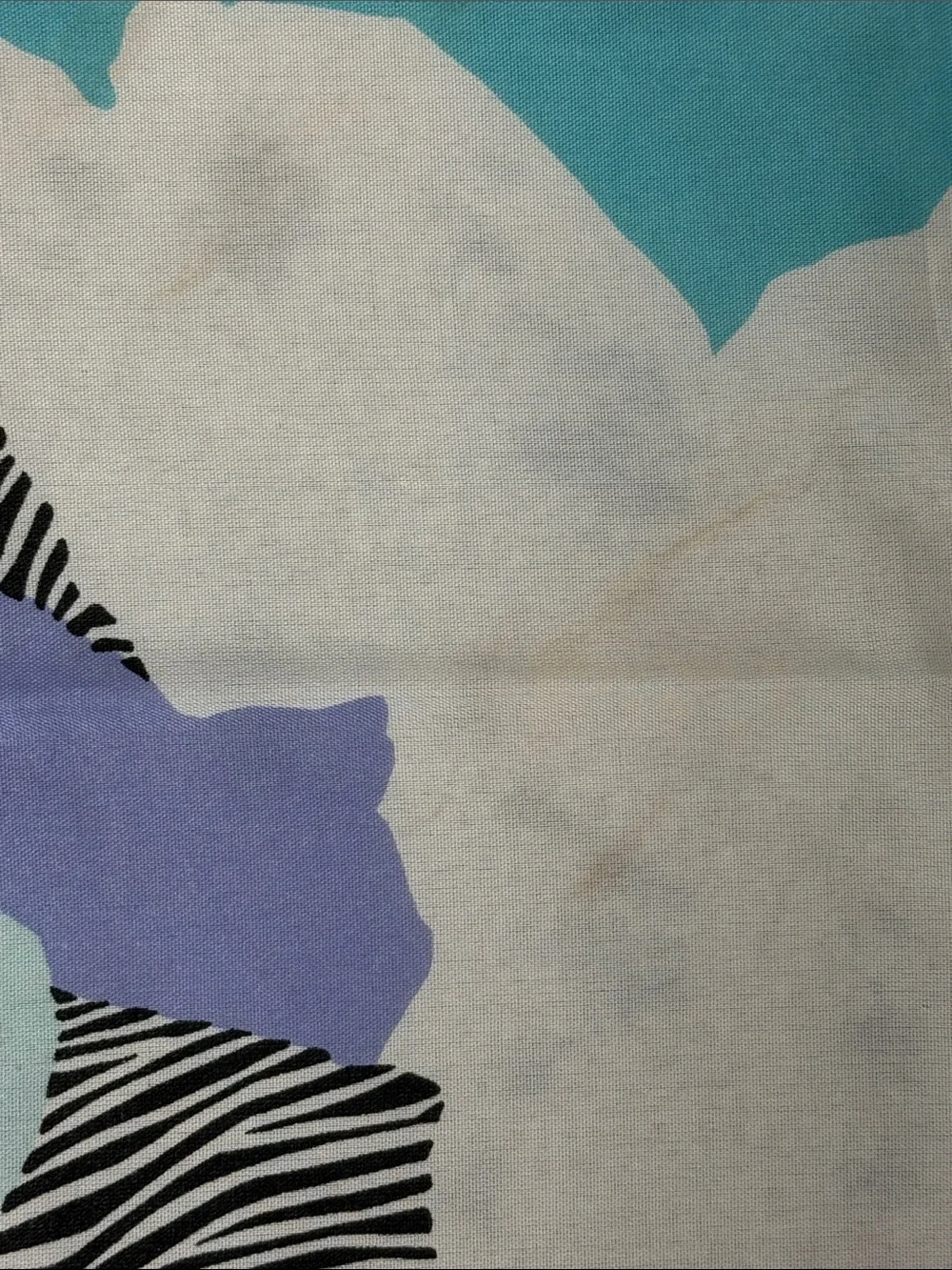 Set of Matching Rose Patterned Scarves in Teal, Blue, Aqua & Brown